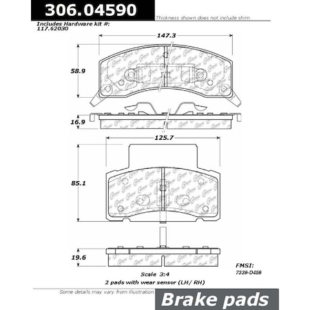 Centric Parts Fleet Performance, 306.04590 306.04590